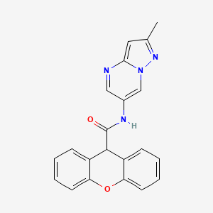 N-(2-methylpyrazolo[1,5-a]pyrimidin-6-yl)-9H-xanthene-9-carboxamide