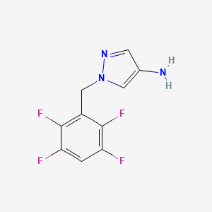molecular formula C10H7F4N3 B2782752 1-(2,3,5,6-四氟苯基)-1H-吡唑-4-胺 CAS No. 1005630-54-5