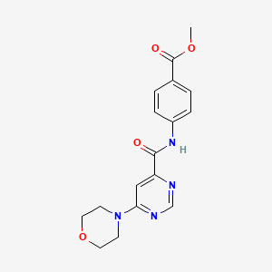 molecular formula C17H18N4O4 B2782771 Methyl 4-(6-morpholinopyrimidine-4-carboxamido)benzoate CAS No. 1909676-79-4