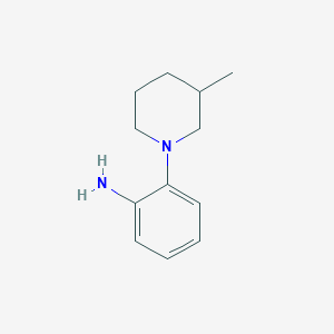 molecular formula C12H18N2 B2782792 2-(3-Methylpiperidin-1-yl)aniline CAS No. 1209906-18-2; 252758-93-3