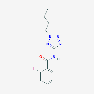 molecular formula C12H14FN5O B278280 N-(2-butyl-2H-tetrazol-5-yl)-2-fluorobenzamide 