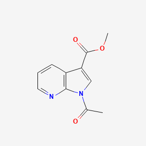 molecular formula C11H10N2O3 B2782800 methyl 1-acetyl-1H-pyrrolo[2,3-b]pyridine-3-carboxylate CAS No. 1864073-23-3
