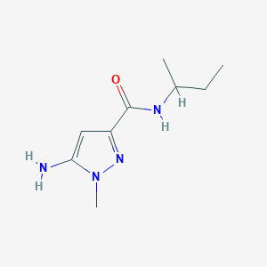 molecular formula C9H16N4O B2782819 5-amino-N-(sec-butyl)-1-methyl-1H-pyrazole-3-carboxamide CAS No. 1856049-35-8