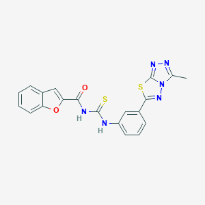 N-(1-benzofuran-2-ylcarbonyl)-N'-[3-(3-methyl[1,2,4]triazolo[3,4-b][1,3,4]thiadiazol-6-yl)phenyl]thiourea