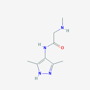 molecular formula C8H14N4O B2782838 N-(3,5-dimethyl-1H-pyrazol-4-yl)-2-(methylamino)acetamide CAS No. 1022922-11-7