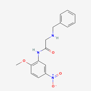 molecular formula C16H17N3O4 B2782845 2-(benzylamino)-N-(2-methoxy-5-nitrophenyl)acetamide CAS No. 882749-45-3