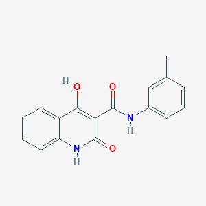 molecular formula C17H14N2O3 B2782856 4-hydroxy-N-(3-methylphenyl)-2-oxo-1,2-dihydroquinoline-3-carboxamide CAS No. 71886-08-3