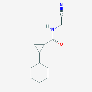 molecular formula C12H18N2O B2782857 N-(cyanomethyl)-2-cyclohexylcyclopropane-1-carboxamide CAS No. 2093891-88-2