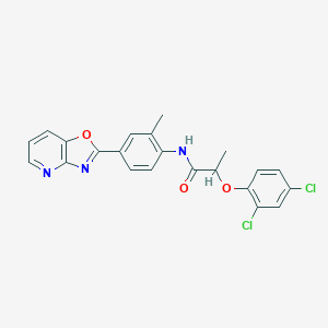 2-(2,4-dichlorophenoxy)-N-(2-methyl-4-[1,3]oxazolo[4,5-b]pyridin-2-ylphenyl)propanamide