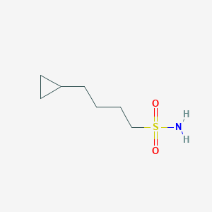 molecular formula C7H15NO2S B2782860 4-环丙基丁磺酰胺 CAS No. 2137754-89-1