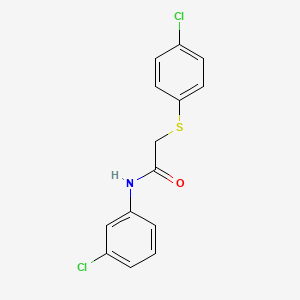 molecular formula C14H11Cl2NOS B2782864 N-(3-chlorophenyl)-2-[(4-chlorophenyl)sulfanyl]acetamide CAS No. 306732-55-8