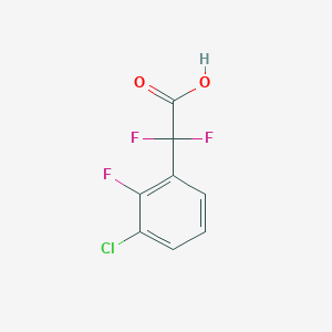 molecular formula C8H4ClF3O2 B2782867 2-(3-Chloro-2-fluorophenyl)-2,2-difluoroacetic acid CAS No. 1552586-85-2