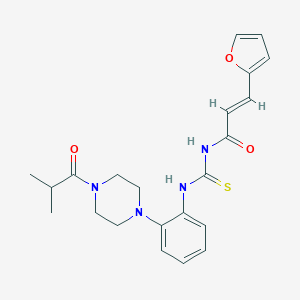 N-[3-(2-furyl)acryloyl]-N'-[2-(4-isobutyryl-1-piperazinyl)phenyl]thiourea