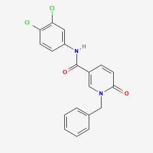 1-benzyl-N-(3,4-dichlorophenyl)-6-oxo-1,6-dihydropyridine-3-carboxamide