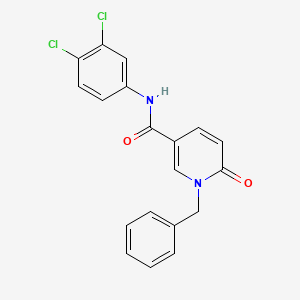 molecular formula C19H14Cl2N2O2 B2782880 1-benzyl-N-(3,4-dichlorophenyl)-6-oxo-1,6-dihydropyridine-3-carboxamide CAS No. 946256-37-7