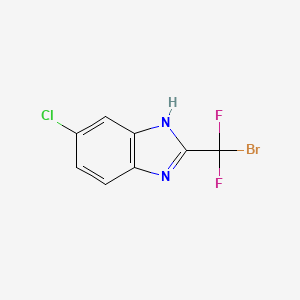molecular formula C8H4BrClF2N2 B2782895 1H-Benzimidazole, 2-(bromodifluoromethyl)-6-chloro- CAS No. 1353778-40-1