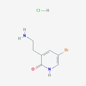 molecular formula C7H10BrClN2O B2782905 3-(2-Aminoethyl)-5-bromo-1H-pyridin-2-one;hydrochloride CAS No. 2241128-40-3