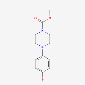 molecular formula C12H15FN2O2 B2782913 盐酸甲基4-(4-氟苯基)哌嗪-1-甲酸酯 CAS No. 329042-42-4