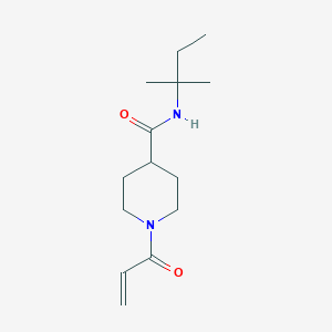 molecular formula C14H24N2O2 B2782918 N-(2-Methylbutan-2-yl)-1-prop-2-enoylpiperidine-4-carboxamide CAS No. 2361687-43-4