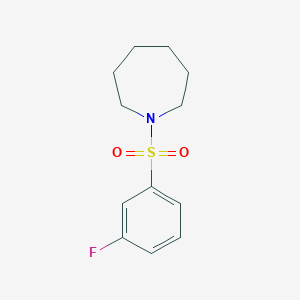 molecular formula C12H16FNO2S B2782919 1-(3-Fluorophenyl)sulfonylazepane CAS No. 667912-34-7