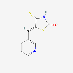 molecular formula C9H6N2OS2 B2782926 (Z)-5-(pyridin-3-ylmethylene)-4-thioxothiazolidin-2-one CAS No. 1401235-28-6