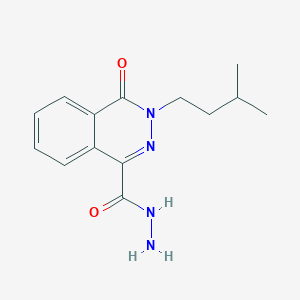 3-(3-Methylbutyl)-4-oxo-3,4-dihydrophthalazine-1-carbohydrazide
