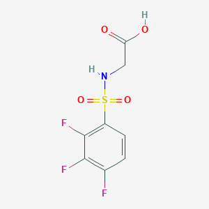 molecular formula C8H6F3NO4S B2782930 2-(2,3,4-Trifluorobenzenesulfonamido)acetic acid CAS No. 731003-84-2
