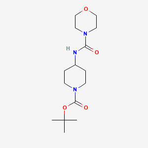 molecular formula C15H27N3O4 B2782942 tert-Butyl 4-[(morpholine-4-carbonyl)amino]piperidine-1-carboxylate CAS No. 1233954-82-9