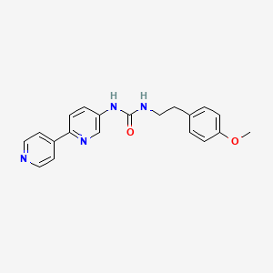 3-{[2,4'-Bipyridine]-5-yl}-1-[2-(4-methoxyphenyl)ethyl]urea