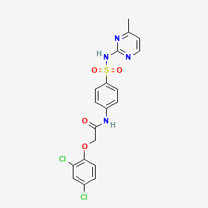 molecular formula C19H16Cl2N4O4S B2782974 2-(2,4-Dichlorophenoxy)-N-{4-[(4-methylpyrimidin-2-YL)sulfamoyl]phenyl}acetamide CAS No. 352023-28-0