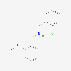 molecular formula C15H16ClNO B2782993 (2-Chlorophenyl)-N-(2-methoxybenzyl)methanamine CAS No. 861225-06-1