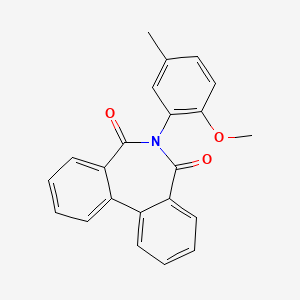 molecular formula C22H17NO3 B2783045 6-(2-Methoxy-5-methylphenyl)benzo[d][2]benzazepine-5,7-dione CAS No. 533868-28-9