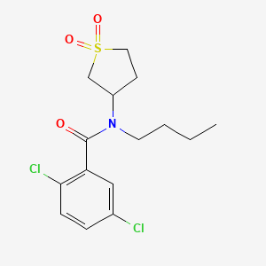 molecular formula C15H19Cl2NO3S B2783048 N-butyl-2,5-dichloro-N-(1,1-dioxidotetrahydrothiophen-3-yl)benzamide CAS No. 898425-58-6