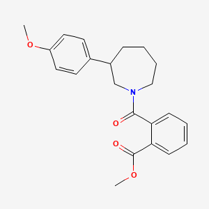 molecular formula C22H25NO4 B2783049 甲酸甲酯 2-(3-(4-甲氧基苯基)氮杂庚烷-1-甲酰基)苯甲酸酯 CAS No. 1797902-57-8