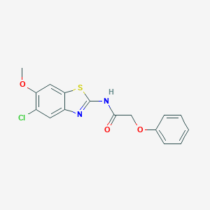 N-(5-chloro-6-methoxy-1,3-benzothiazol-2-yl)-2-phenoxyacetamide