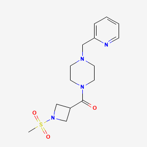 (1-(Methylsulfonyl)azetidin-3-yl)(4-(pyridin-2-ylmethyl)piperazin-1-yl)methanone