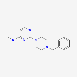 molecular formula C17H23N5 B2783065 2-(4-benzylpiperazin-1-yl)-N,N-dimethylpyrimidin-4-amine CAS No. 2415455-95-5