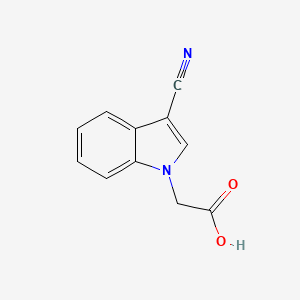 molecular formula C11H8N2O2 B2783080 (3-Cyano-indol-1-yl)-acetic acid CAS No. 626218-03-9