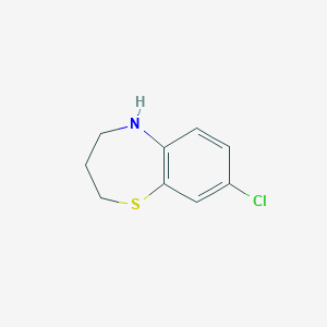 molecular formula C9H10ClNS B2783094 8-Chloro-2,3,4,5-tetrahydro-1,5-benzothiazepine CAS No. 150395-08-7