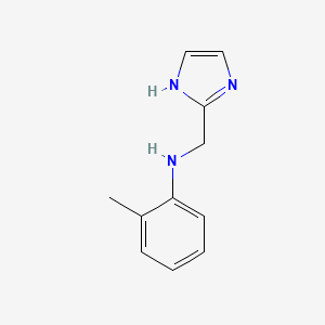 molecular formula C11H13N3 B2783106 N-(1H-imidazol-2-ylmethyl)-2-methylaniline CAS No. 913713-80-1