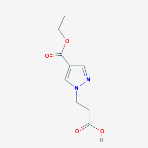 B2783110 3-[4-(ethoxycarbonyl)-1H-pyrazol-1-yl]propanoic acid CAS No. 1514845-05-6