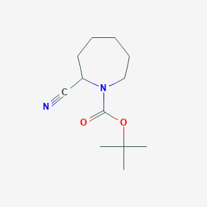 molecular formula C12H20N2O2 B2783112 叔丁基-2-氰基氮杂环庚烷-1-羧酸酯 CAS No. 153749-93-0