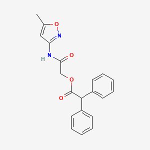 molecular formula C20H18N2O4 B2783113 [(5-Methyl-1,2-oxazol-3-yl)carbamoyl]methyl 2,2-diphenylacetate CAS No. 852959-30-9