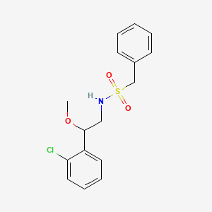 N-(2-(2-chlorophenyl)-2-methoxyethyl)-1-phenylmethanesulfonamide
