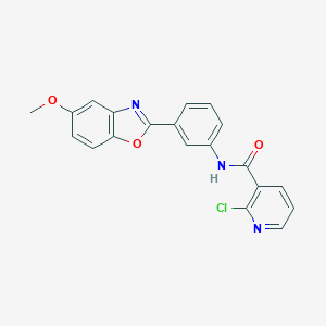 2-chloro-N-[3-(5-methoxy-1,3-benzoxazol-2-yl)phenyl]nicotinamide