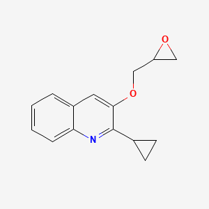 2-Cyclopropyl-3-(oxiran-2-ylmethoxy)quinoline