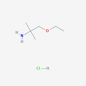 molecular formula C6H16ClNO B2783135 (2-Ethoxy-1,1-dimethylethyl)amine hydrochloride CAS No. 1231730-24-7; 89585-15-9