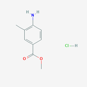 molecular formula C9H12ClNO2 B2783140 Methyl 4-amino-3-methylbenzoate hydrochloride CAS No. 1172454-57-7