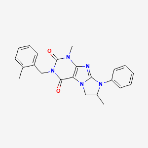 1,7-dimethyl-3-(2-methylbenzyl)-8-phenyl-1H-imidazo[2,1-f]purine-2,4(3H,8H)-dione