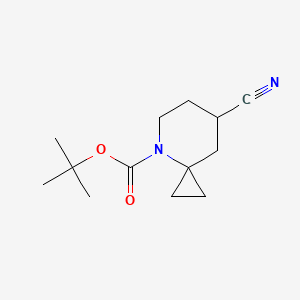 molecular formula C13H20N2O2 B2783159 Tert-butyl 7-cyano-4-azaspiro[2.5]octane-4-carboxylate CAS No. 2112771-11-4